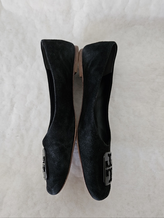 Tory Burch Suede Black Georgia Flats main image 2